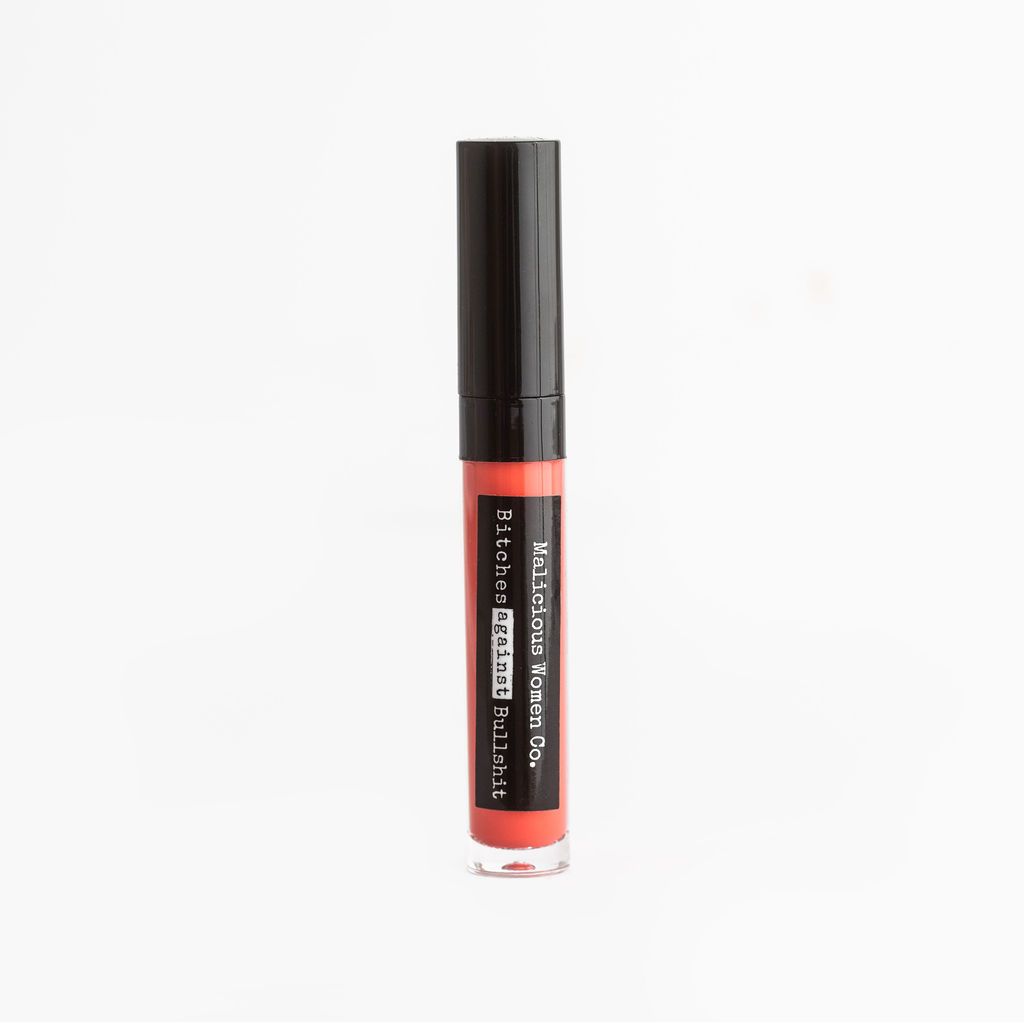 Bitches Against Bullshit - Malicious Matte Liquid Lipstick - Sassy Bitch! (Coral) - Malicious Women Co. - Makeup